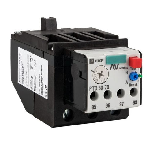 Реле тепловое РТЭ 50-70 50-63А EKF AVERES Реле тепловое РТЭ 50-70 50-63А EKF AVERES