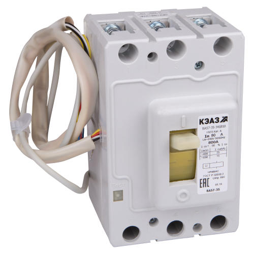 Выключатель автоматический ВА57-35-344710-80А-1000-690AC-НР230AC/220DC-УХЛ3-КЭАЗ