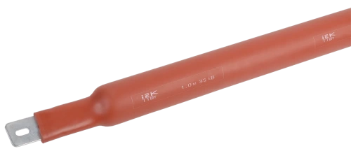 Термоусаживаемая трубка ТТШт 25/10 35 кВ 2,5:1 красная 1м IEK