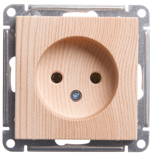W59 РОЗЕТКА без заземления без шторок, 16А, механизм, СОСНА