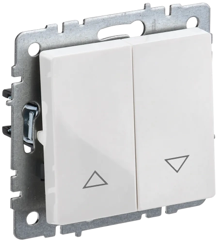 BRITE Выключ. жалюзи 10А ВС10-1-5-БрБ бел. IEK BRITE Выключ. жалюзи 10А ВС10-1-5-БрБ бел. IEK