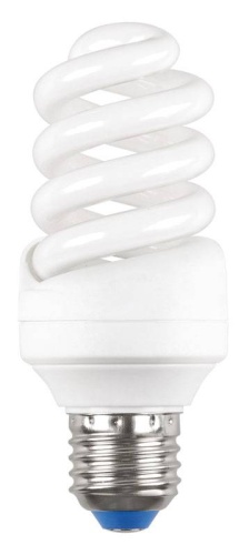 Лампа энергосберегающая спираль КЭЛP-FS Е27 15Вт 6500К ECOLIGHT (83х48мм)