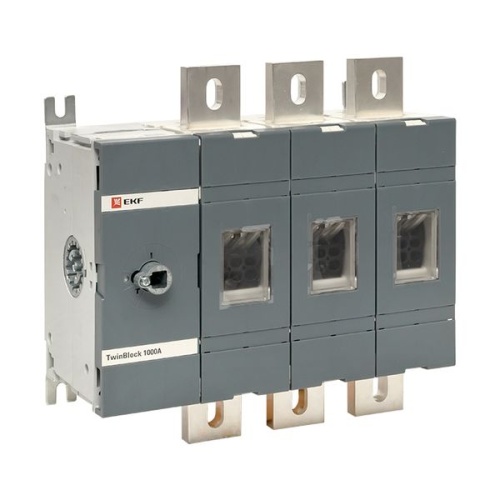 Рубильник 1000A 3P без рукоятки управления TwinBlock EKF Рубильник 1000A 3P без рукоятки управления TwinBlock EKF