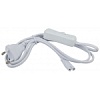 Сетевой шнур ЭРА LLED-CABLE-1.5m-SW-W c выключателем разъем C7 длина 150см