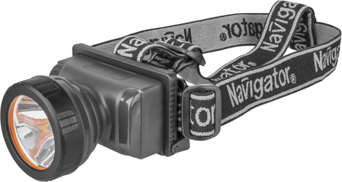 Фонарь налобный светодиодный Navigator 61 284 NPT-H10-ACCU 1LEDx2Вт 2 реж акк.3.7В, 1,8Ач