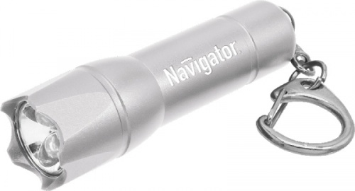 Фонарь Navigator 94 930 NPT-KC02-Gr-3LR44 брелок. алюм. 3LED, серый бл.