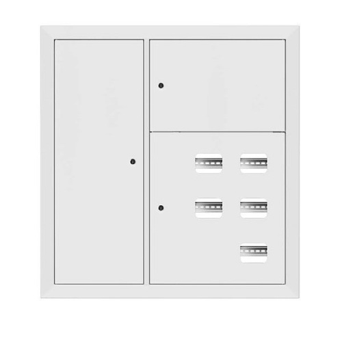 Щит этажный 5 кв. RAL9003 со слаботочным отсеком слева (1000х950х150) EKF PROxima Щит этажный 5 кв. RAL9003 со слаботочным отсеком слева (1000х950х150) EKF PROxima