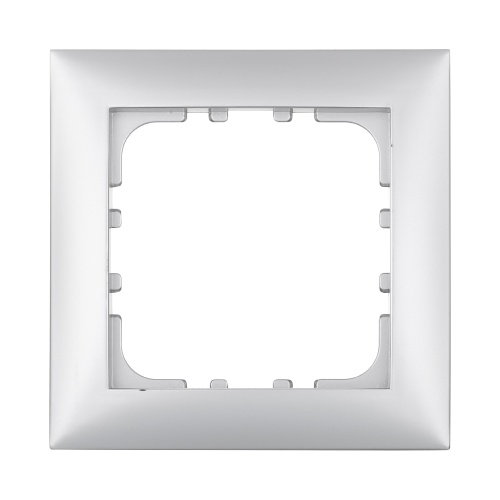 Рамка 1-постовая (серебристый металлик) LK60