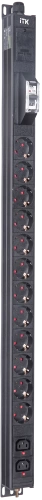 ITK BASE PDU PV1111 20U 1ф 16А 12SCHUKO 2C13 2,6м SCHUKO