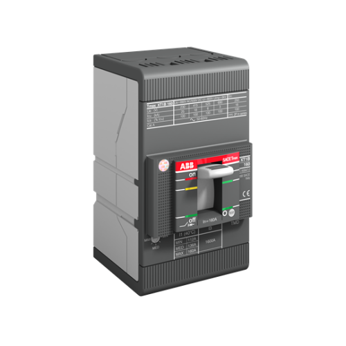 Термо-магнитнитный 3х-полюсный автомат 50А, 18kA  XT1B 160 TMD 50-500 3p F F ABB