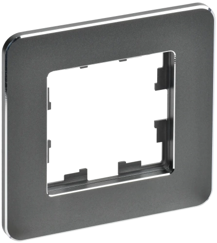 BRITE Рамка 1-мест. РУ-1-1-Бр металл титан RE IEK