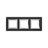 Рамка из алюминия, "Avanti", черная, 6 модулей