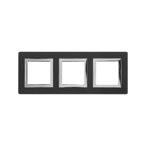Рамка из алюминия, "Avanti", черная, 6 модулей Рамка из алюминия, "Avanti", черная, 6 модулей
