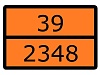 Знак наклейка для маркировки опасных грузов "Номер ООН 39/2348" (300x400) EKF PROxima