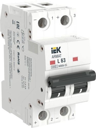 ARMAT Авт. выкл. M06N-DC 2P L 63А IEK