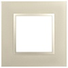 Рамка для розеток и выключателей ЭРА Elegance 14-5011-04 Classic, на 1 пост, шампань