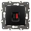 14-3111-05 Эл/ус ЭРА Розетка аудио, IP20, Эра Elegance, антрацит