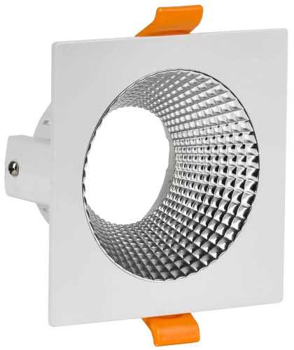 Светильник 4110 встр. поворотн. GU10 белый/хром пласт. IEK