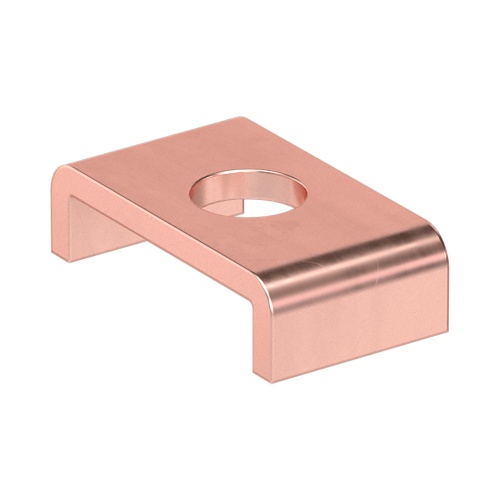 Скоба медная 25 мм, 2 шины на фазу