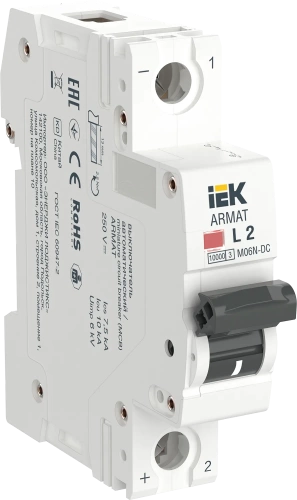 ARMAT Авт. выкл. M06N-DC 1P L 2А IEK