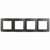 12-5004-12 Эл/ус ЭРА Рамка на 4 поста, Эра12, графит