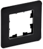 BRITE Рамка 1-мест. РУ-1-2-Бр стекло черн. RE IEK
