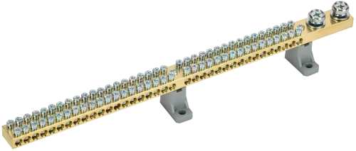 Шина N "ноль" на двух угл. изол. 200А ШНИ-10х18-72-L2-С IEK