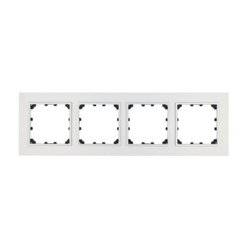 Рамка 4-постовая из натурального анодированного алюминия LK60