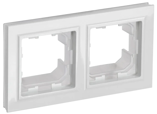 BRITE Рамка 2-мест. IP44 РУ-2-БрБ-44 бел. IEK