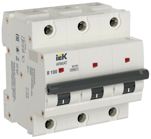 ARMAT Авт. выкл. M10H 3P B 100A IEK
