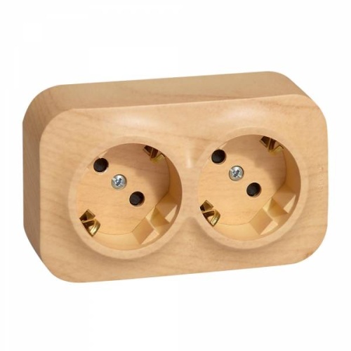 Quteo Розетка 2X2К+З шт ДЕРВ (шторки)