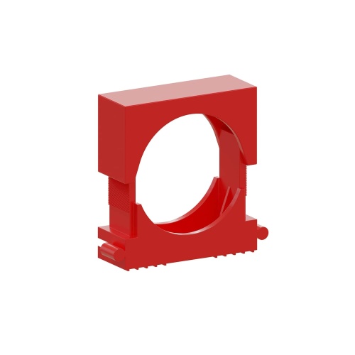 Крепеж раздвижной для труб D24-34мм, АБС, цвет красный (1уп = 20шт) Экопласт