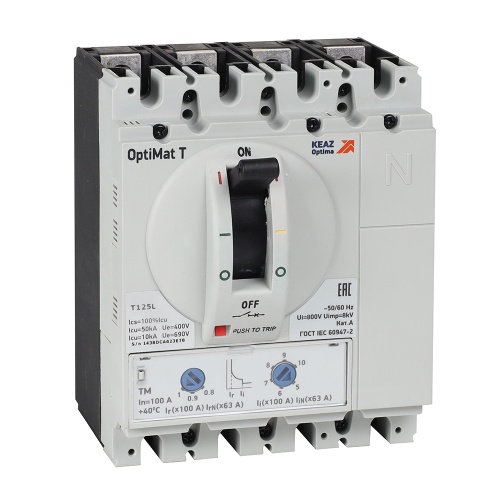 OptiMat T125L TM 25A 3P