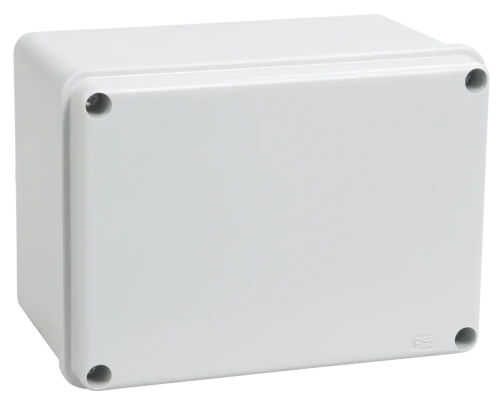 Коробка КМ41261 распаячная для о/п 150х110х85мм IP44 (RAL7035, гладкие стенки)