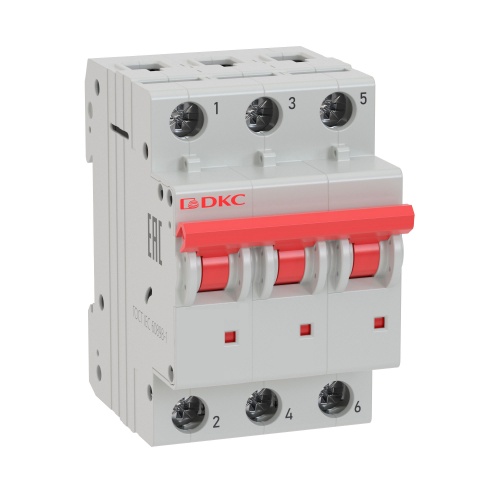 Выключатель автоматический модульный YON MD63-3B4-10 10kA Выключатель автоматический модульный YON MD63-3B4-10 10kA