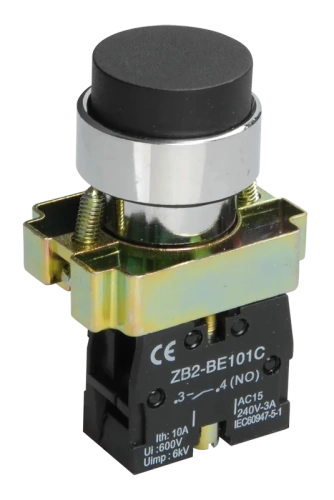 Кнопка управления LAY5-BL21 без подсветки черная 1з ИЭК Кнопка управления LAY5-BL21 без подсветки черная 1з ИЭК