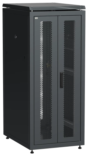 ITK LINEA N 28U 600х800мм распаш. перф. дв. задн. перф. чер.