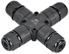 Коннектор кабельный герметичный WTP-108 3 PIN IP68 IEK