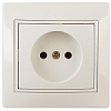 Розетка Intro Plano 1-201-02 без заземления 2P, 16А-250В, IP20, СУ, слоновая кость