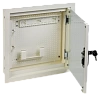 ITK LINEA R Шкаф мульт. 1 ком. 400х400мм стекл. бел. RAL9016
