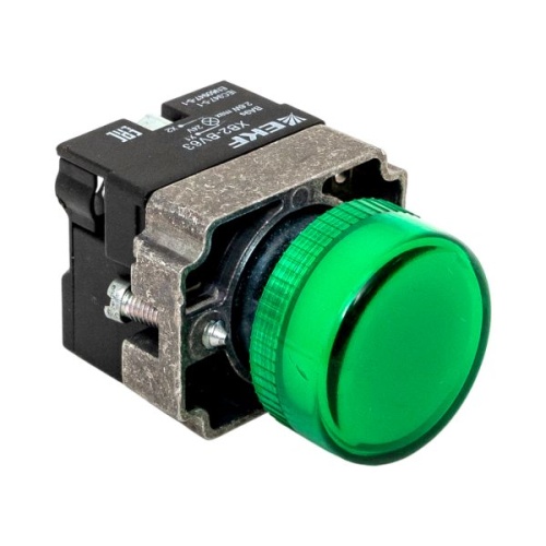 Лампа сигнальная BV63 зеленая 24В EKF Лампа сигнальная BV63 зеленая 24В EKF