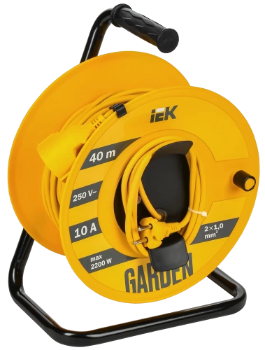 GARDEN Катушка УК40 1 место 2P 2х1,0мм2 40м IEK