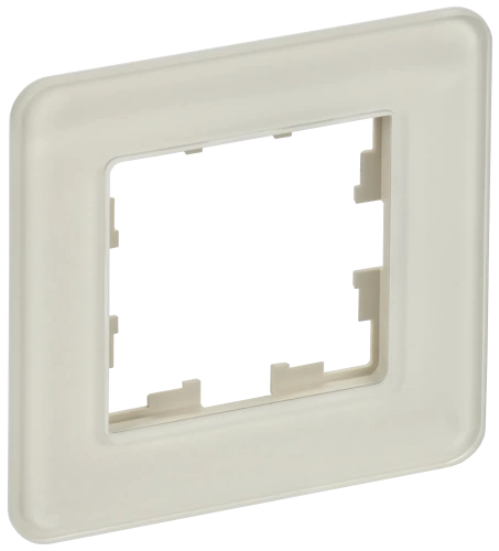 BRITE Рамка 1-мест. РУ-1-2-Бр стекло песчаный RE IEK BRITE Рамка 1-мест. РУ-1-2-Бр стекло песчаный RE IEK