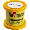 Припой Navigator 93 082 NEM-Pos02-61K-1-K100 (ПОС-61, катушка, 1 мм, 100 гр)