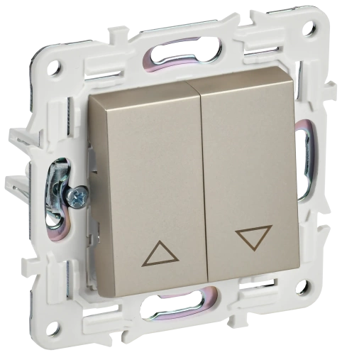 SKANDY Выключ. жалюзи 10А SK-V12Sh шамп. IEK SKANDY Выключ. жалюзи 10А SK-V12Sh шамп. IEK