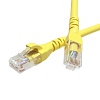 Патч-корд неэкранированный CAT5E U/UTP 4х2, LSZH, желтый, 1.0м