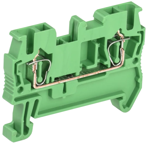 Клемма пружинная КПИ 2в-2,5 31А зеленый IEK