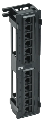 ITK Настенная патч-панель кат.6 UTP, 12 портов (IDC Dual)
