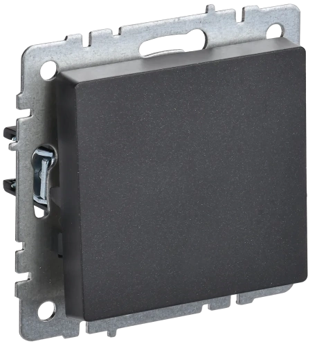 BRITE Выключ. 1-кл. прох. 10А ВС10-1-6-БрЧ черн. IEK