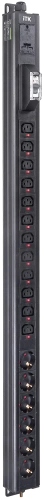 ITK BASE PDU PV1111 23U 1ф 16А 6SCHUKO 12C13 3м IEC60309